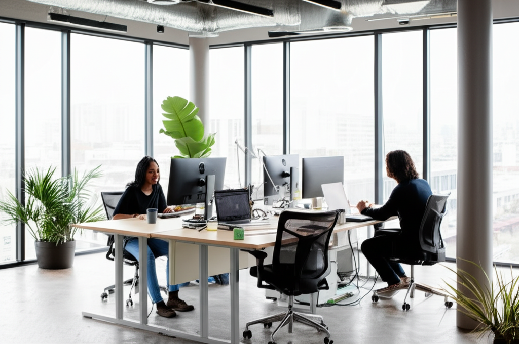 Modern office environment